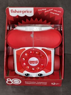 New Fisher Price Red Chatter Phone 80th Anniversary 