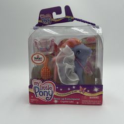 My Little Pony G3 2004 CRYSTAL LAKE w/Dress-Up Eveningwear- NIB - Target Exclus