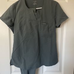 Jaanuu Scrubs set Shirt Pant Jogger Size S