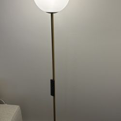 Gold brass floor lamp