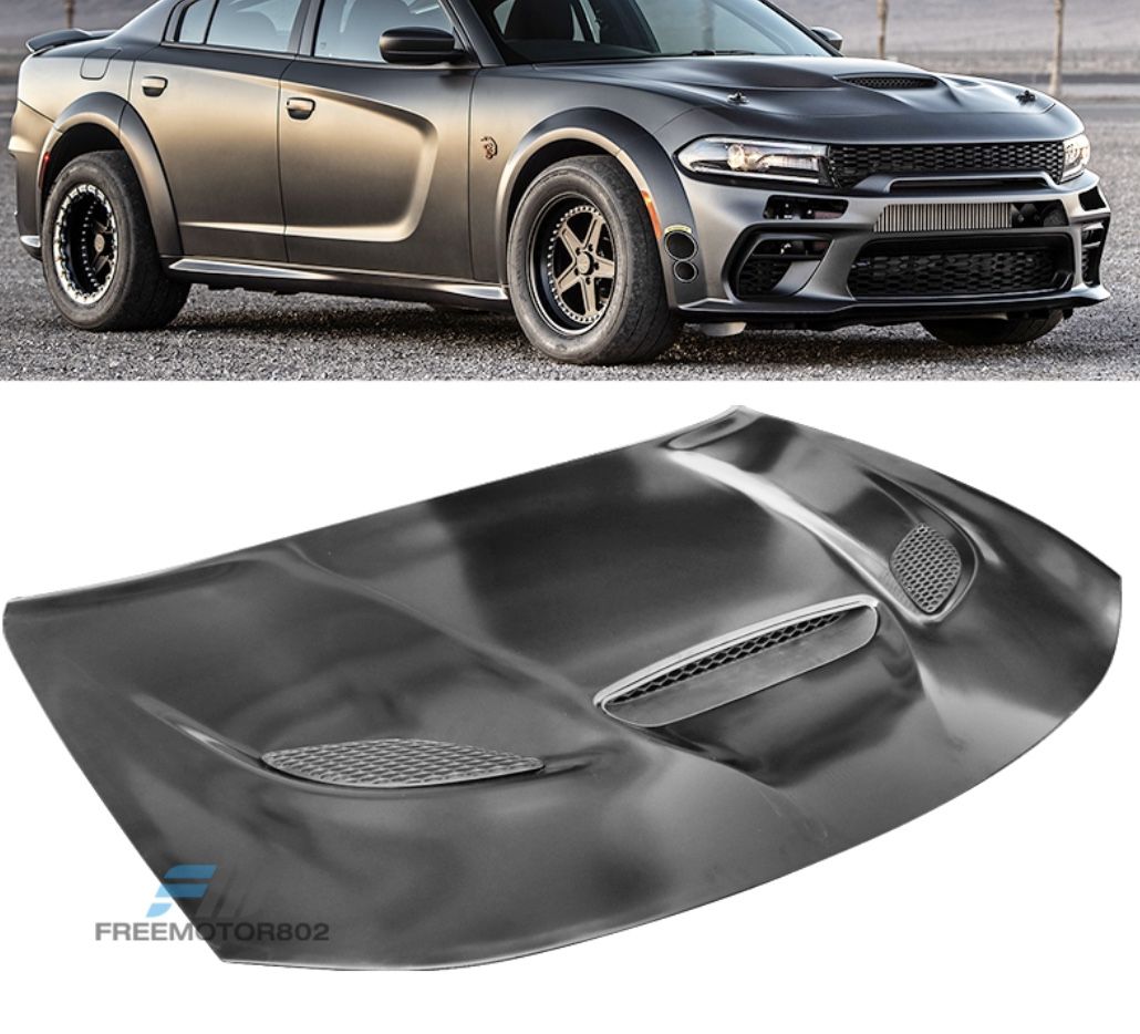 15-23 Dodge Charger SRT Hellcat Style Hood Scoop Air Vent Black - Aluminum  for Sale in Montebello, CA - OfferUp