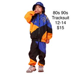 Kids 90s 80s Tracksuit Breakdance Costume 14 or XS Adult Halloween