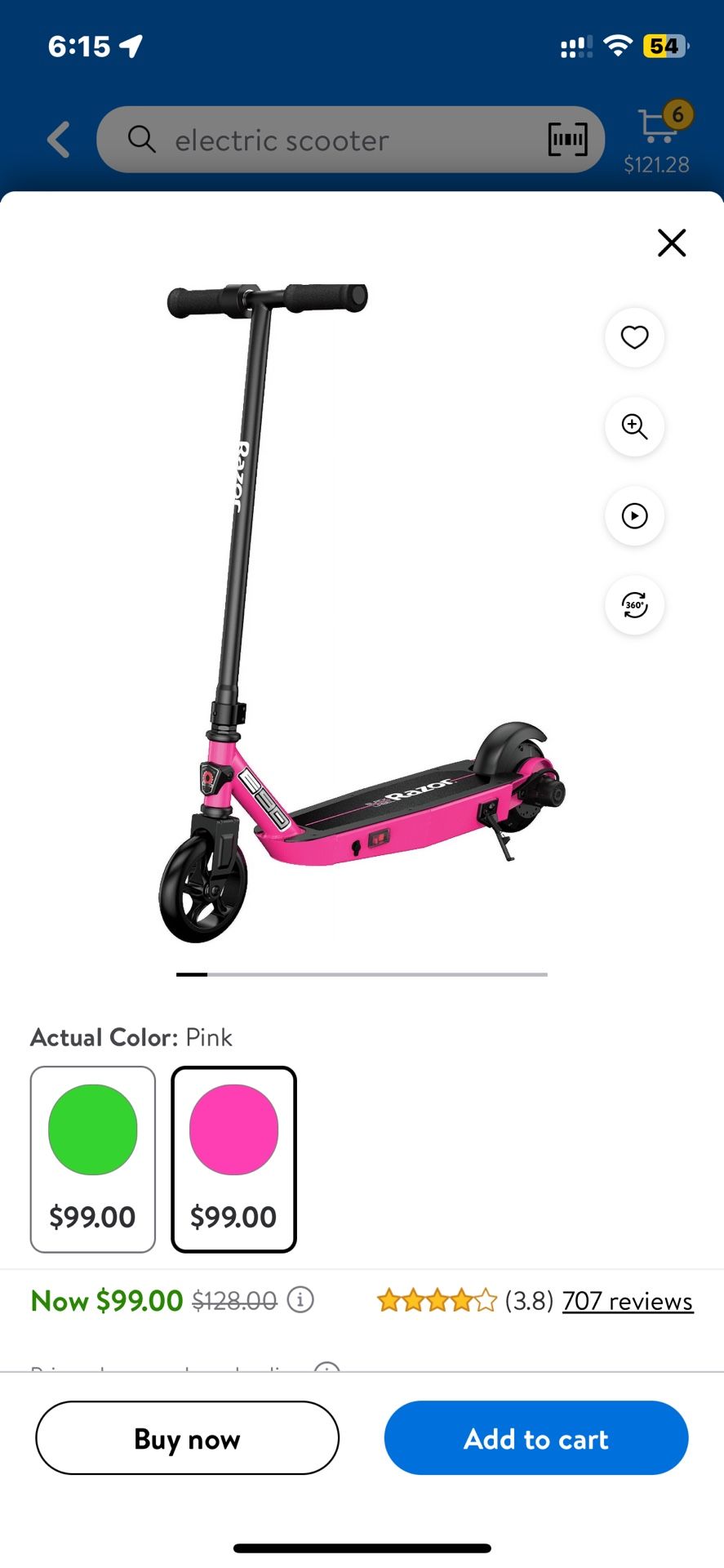 Electric Scooter Pink