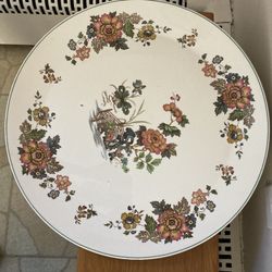 EASTERN FLOWERS PATTERN WALL PLATE of