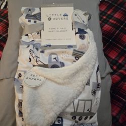 New. Little Movers. Warm & Cozy Baby Blanket.