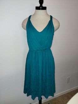 Loft Brand Women's Dress Teal Size Small EUC