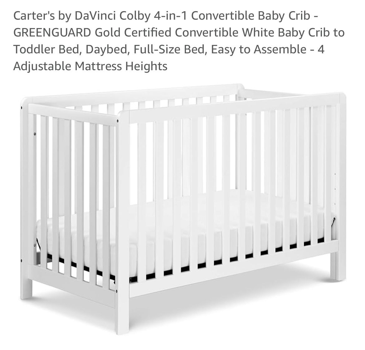 White Convertible Crib