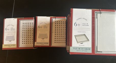 Shower Drains 6”x6” B&K Lot Of 5