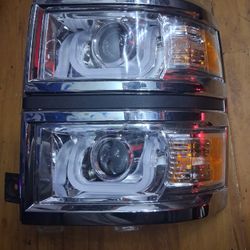 Headlights 2014-2015 Chevrolet Silverado 1500