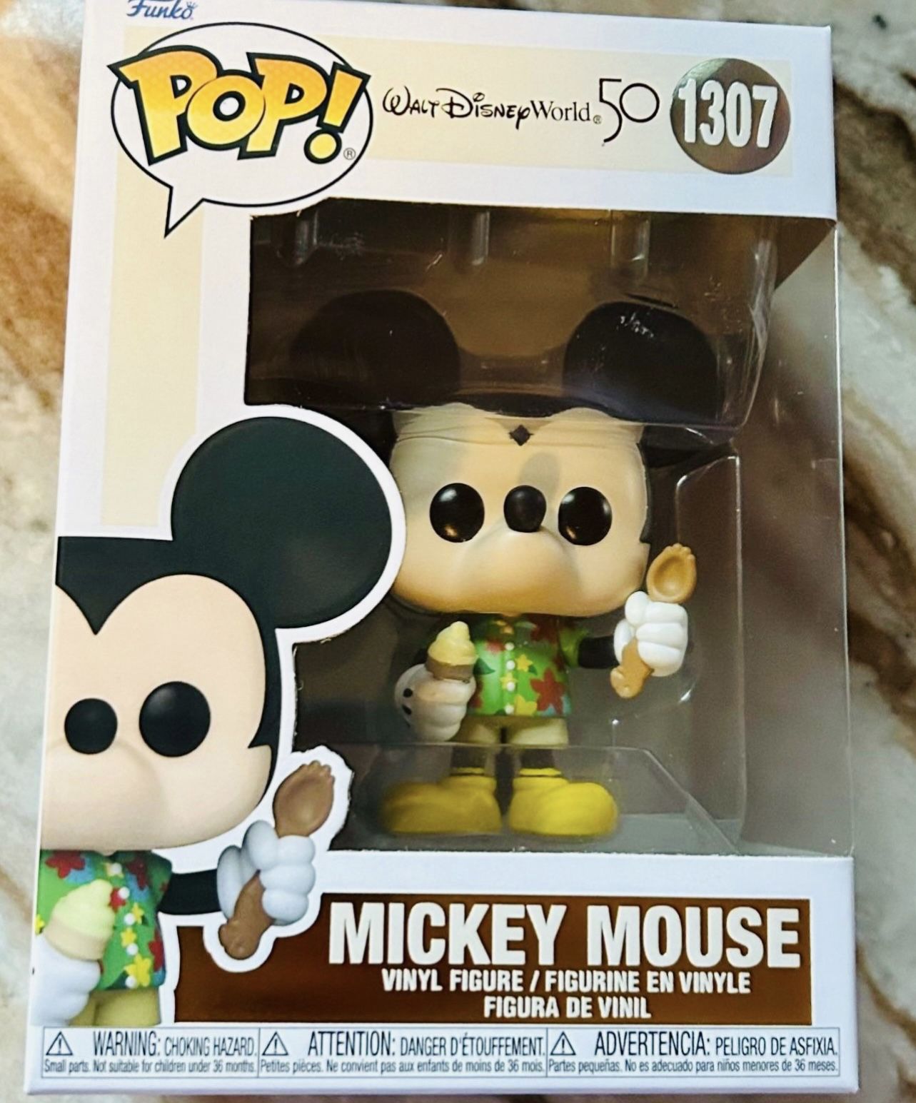 Funko Pop! #1307 Walt Disney World 50 Vacation Mickey Mouse Hawaiian Shirt -New