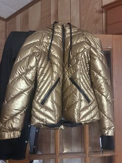 GUESS Metallic Puffer Coat (XS)