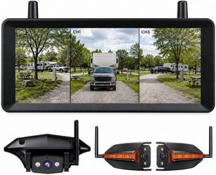 AUTO-VOX Wireless RV Backup Camera System w/ Rear & Side Cameras 1080P