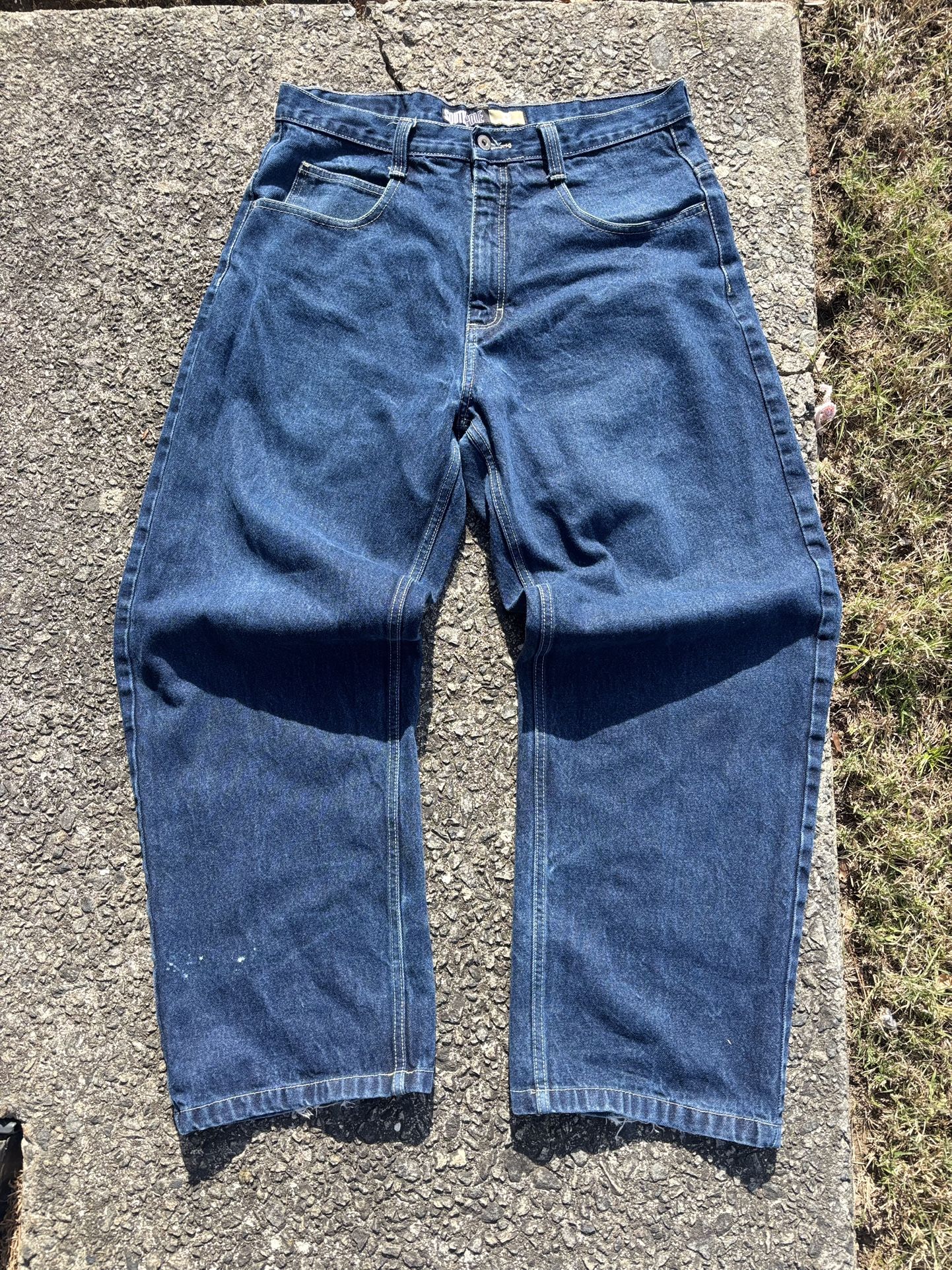 Vintage Southpole Yellow Tab Baggy Denim Jeans