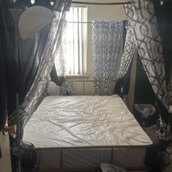 Full sized Canopy Bed Everything In Pictures Included