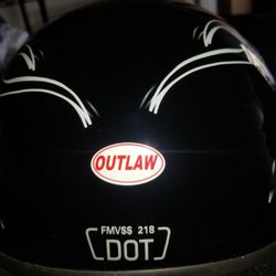 XL Outlaw motorcycle helmet