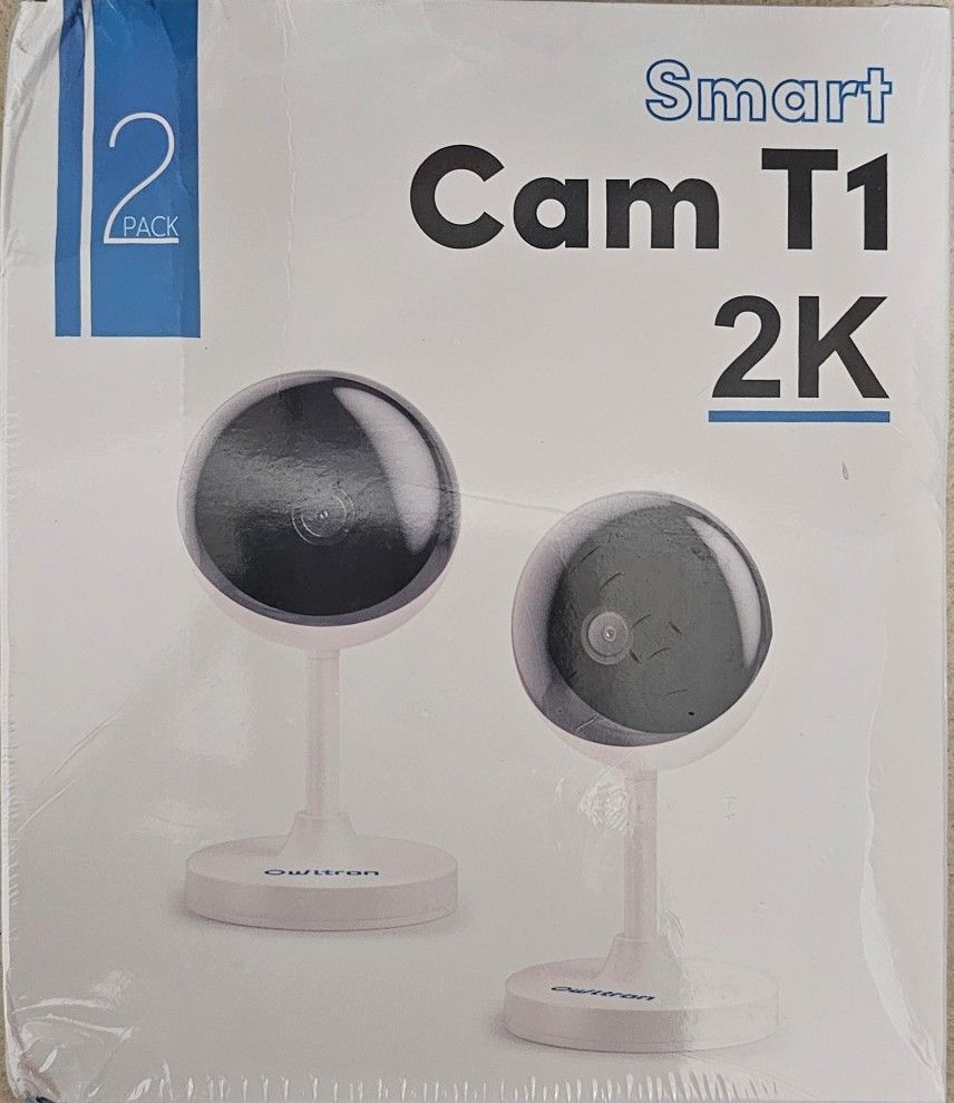 Smart Cam T1 2-Pack 2K Security Cameras