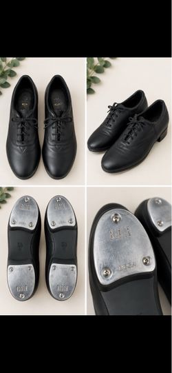 Black Dance Tap Shoes