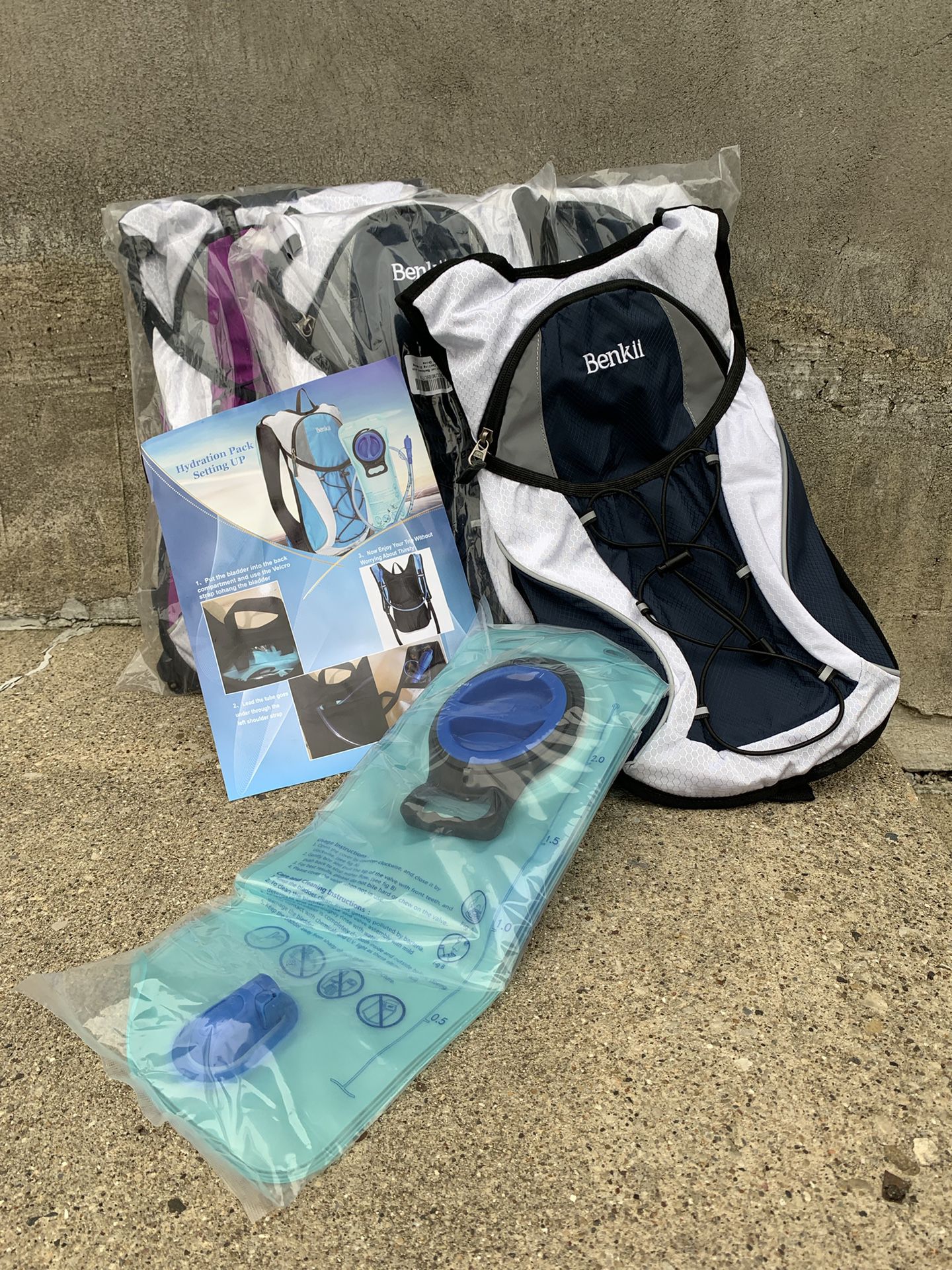 New Hydration Backpack 2L Water Bladder Included 