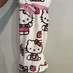 Hello Kitty strawberry milkshake Blanket