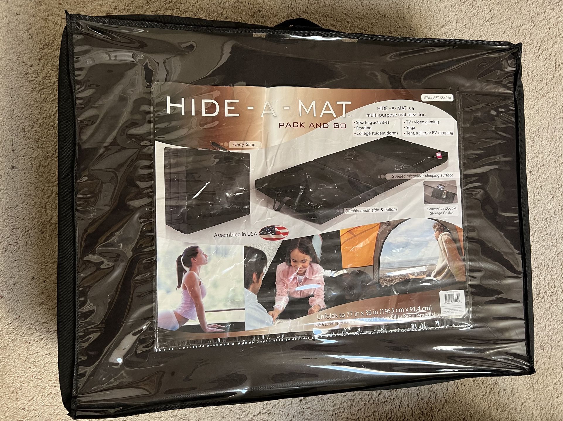 Hide-A-Mat foldable multipurpose mat