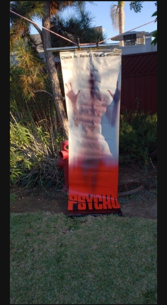 Vintage Psycho Movie Poster Prop