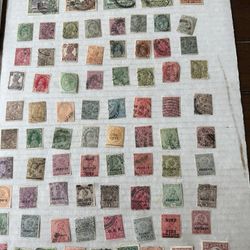 India Old Vintage Service And States Collection Of 75 Stamps 