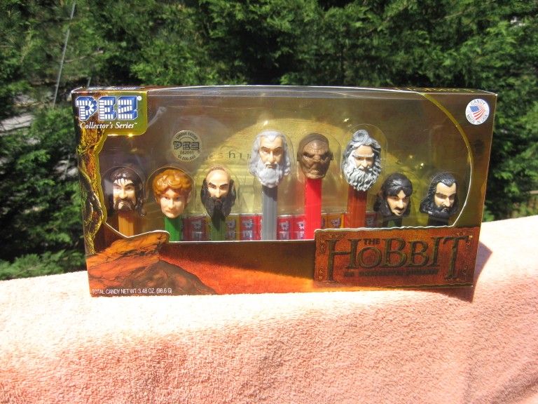 The Hobbit An Unexpected Journey Set of 8 Pez Dispensers Collector's Series~New