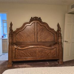 King Size Headboard And Footboard Solid Wood