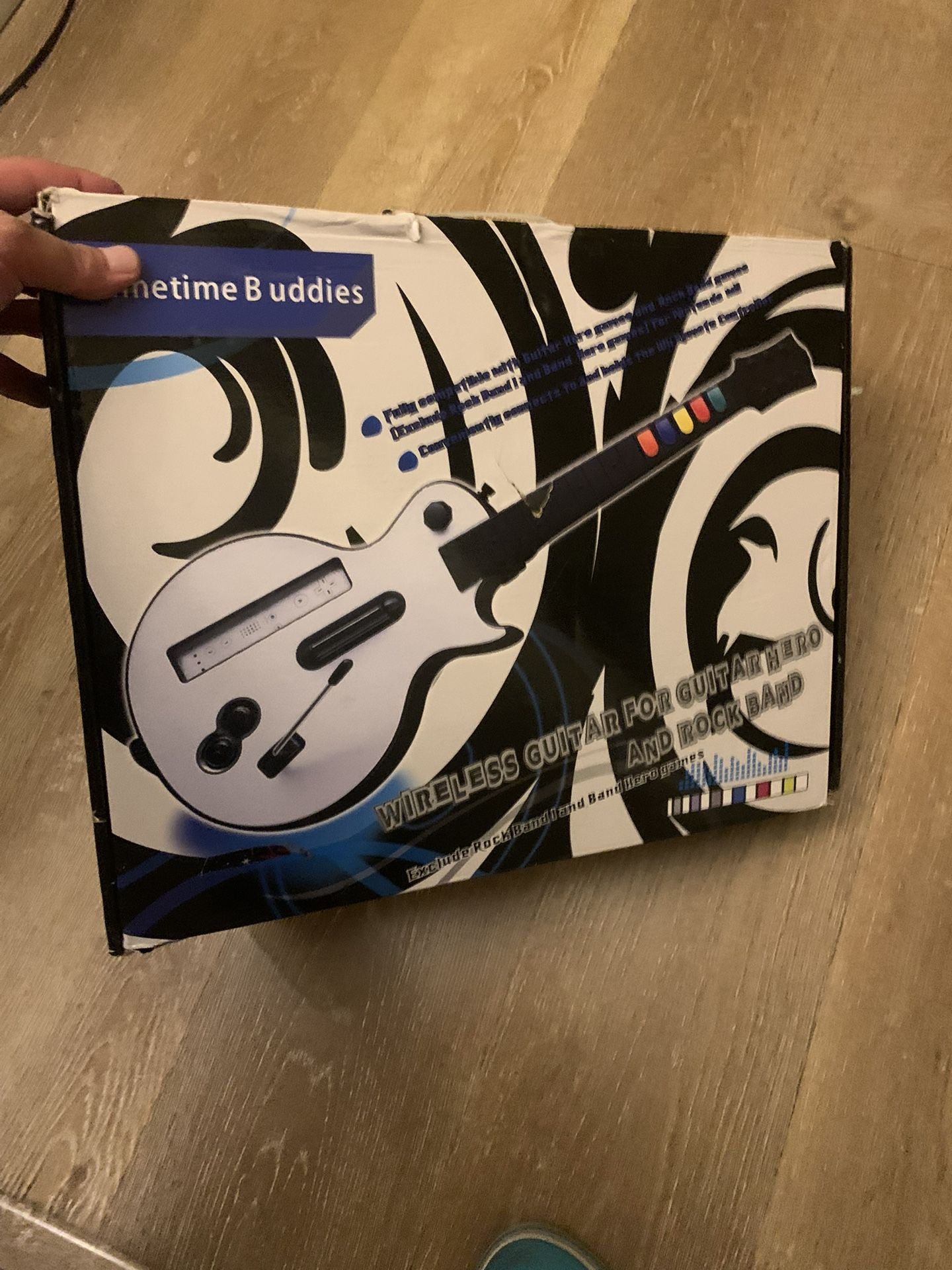 Nintendo Wii Guitar Hero And Rock Band Hero