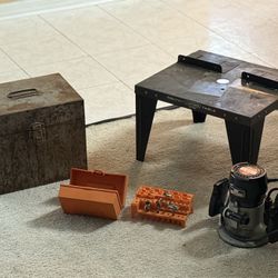 Sears Router, Table And Bits. 