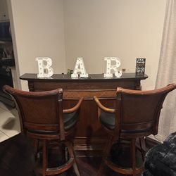 Bar with two chairs