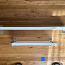 IKEA Ekby Bjarnum 7.5" Aluminum Shelf Bracket Set