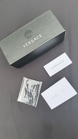 Versace Authentic Sunglasses Box + Warranty & Cloth 