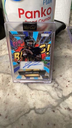 Julian Lewis Autograph Card 1/2 Wild Card Alumination Comix