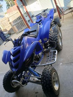 2 YAMAHA RAPTOR 600cc  I bougt in a state sale I don't now much about them, the seller said they need to be  clean carvurators and check starter motor