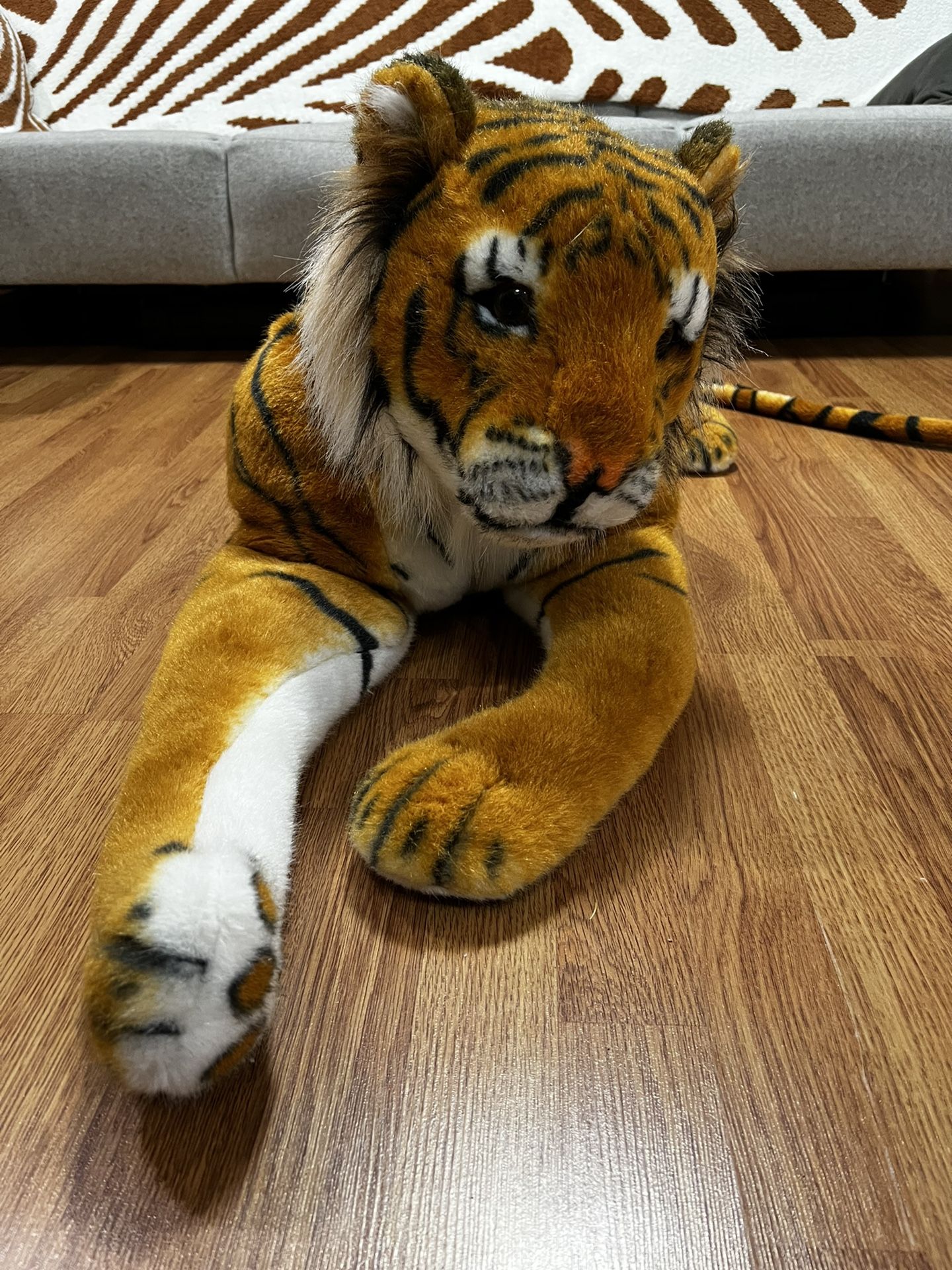 Melissa And Doug Stuffed Animal  Tiger 6 Feet Long