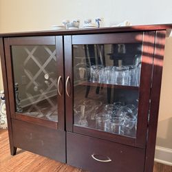 Wooden Bar Cabinet 