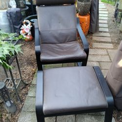 Poang Chair And Ottoman 