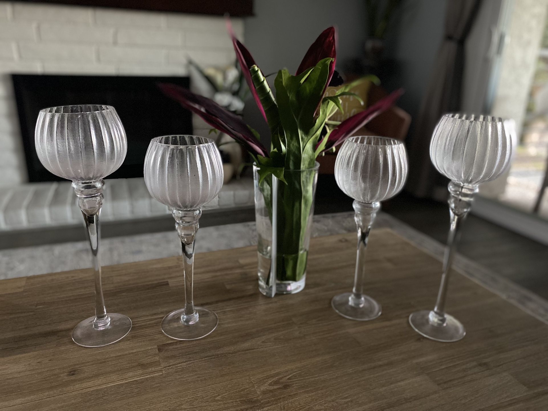 Glass Candle Holder