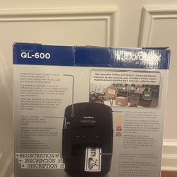 Brother QL-600 Label Printer (used twice)