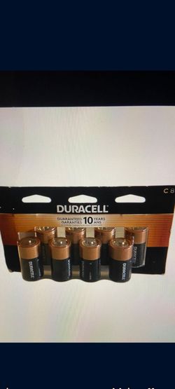 Battery's Duracell Size D 8 Count New
