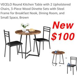 New Kitchen Table In Box 2 Chairs $100 Cash Only East Palmdale Off 47th