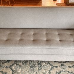 Beautiful Heather Grey Couch 