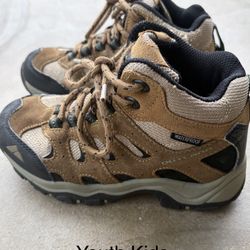 Youth Kids Brown Hiking Boots Size 1
