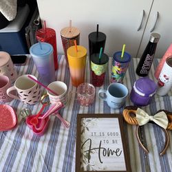 Brand new Starbucks cup mugs and hand crochet plushies