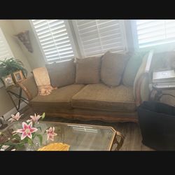 Sofa , 2 Leather Chairs , Coffee Table , One End Table 