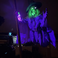 12 Foot Animated Witch by Home Depot - Home Accents