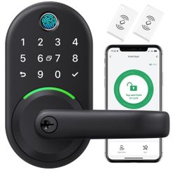 Yamiry Smart Door Handle Lock with Keypad Fingerprint Knob for Front Door