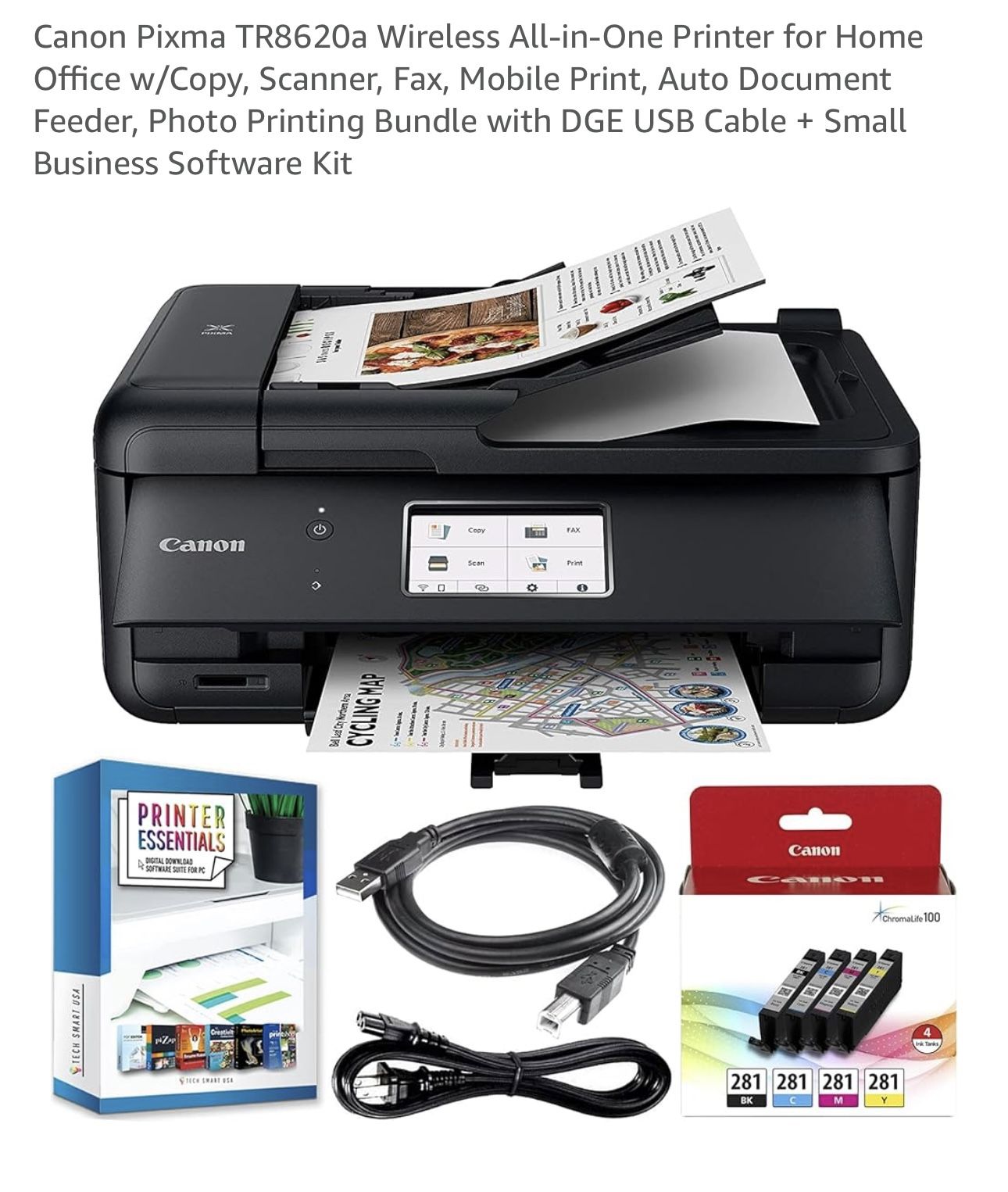 Canon Pixma TR8620a Wireless All-in-One Printer 