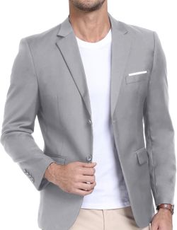 Men's Slim-Fit Blazer and Trousers—a versatile blazer suitable for both business-casual and everyday casual occasions. Lightweight and comfortable, it